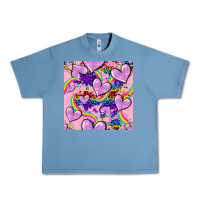 Pebble Blue pride heart seamless pattern Urban Heavy Tee - FaDigitalArtStudio
