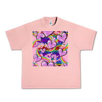 Salmon pride heart seamless pattern Urban Heavy Tee - FaDigitalArtStudio