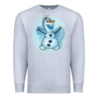 Heather Grey olaf snowman Premium Sweatshirt - AdoDesignShop