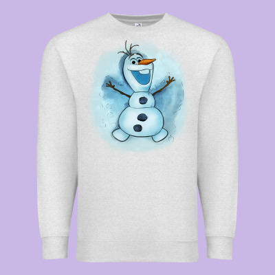 Olaf Snowman Premium Sweatshirt Designed By Adodesignshop