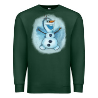 Sports Green olaf snowman Premium Sweatshirt - AdoDesignShop