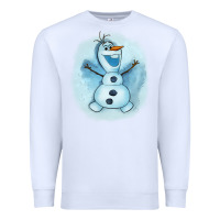 White olaf snowman Premium Sweatshirt - AdoDesignShop
