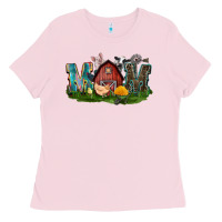 Bubblegum Pink Barn Mom Mother's Day Ladies Tee - CowGirlArtShop