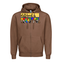 Chestnut different is beautiful Zipper Hoodie - AdoDesignShop