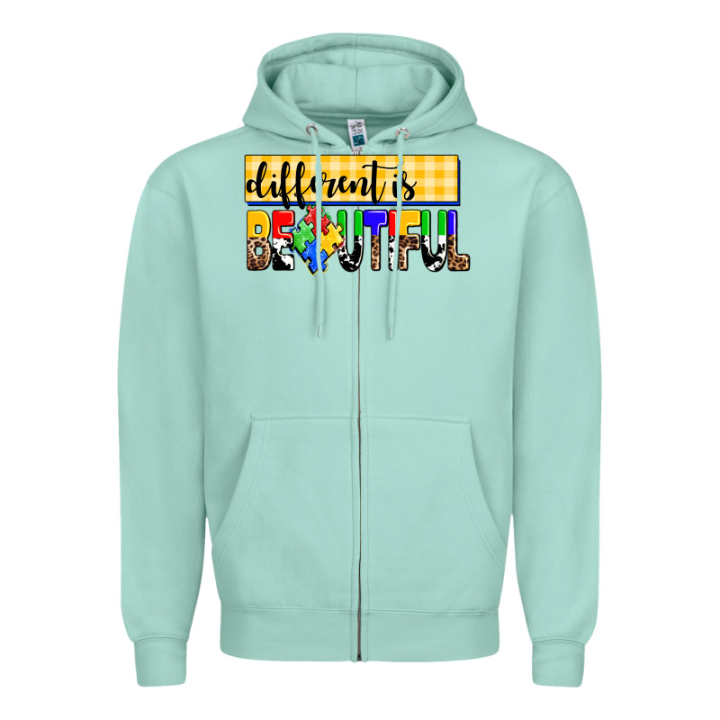 Different Is Beautiful Zipper Hoodie by AdoDesignShop | Teevron