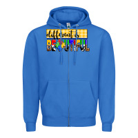 True Royal different is beautiful Zipper Hoodie - AdoDesignShop
