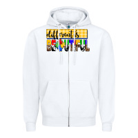 White different is beautiful Zipper Hoodie - AdoDesignShop