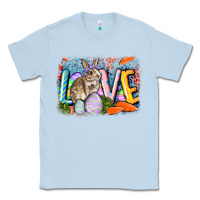 Dusty Blue love easter Classic Tee - CowGirlArtShop