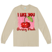 Mushroom i like you cherry much Long Sleeve Tee - FaDigitalArtStudio