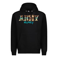 Black western camo pattern army mom Premium Hoodie - Jasminsmagicworld