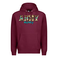 Burgundy western camo pattern army mom Premium Hoodie - Jasminsmagicworld