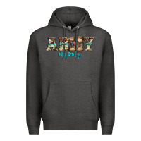 Charcoal Heather western camo pattern army mom Premium Hoodie - Jasminsmagicworld
