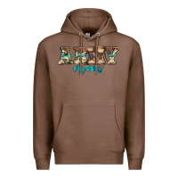 Chestnut western camo pattern army mom Premium Hoodie - Jasminsmagicworld