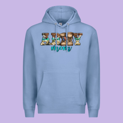 Western Camo Pattern Army Mom Premium Hoodie Designed By Jasminsmagicworld
