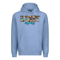 Colony Blue western camo pattern army mom Premium Hoodie - Jasminsmagicworld