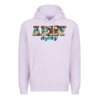 Lilac western camo pattern army mom Premium Hoodie - Jasminsmagicworld