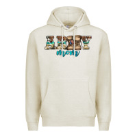 Oatmeal Heather western camo pattern army mom Premium Hoodie - Jasminsmagicworld