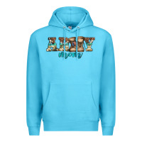 Ocean Blue western camo pattern army mom Premium Hoodie - Jasminsmagicworld