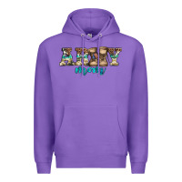Purple western camo pattern army mom Premium Hoodie - Jasminsmagicworld