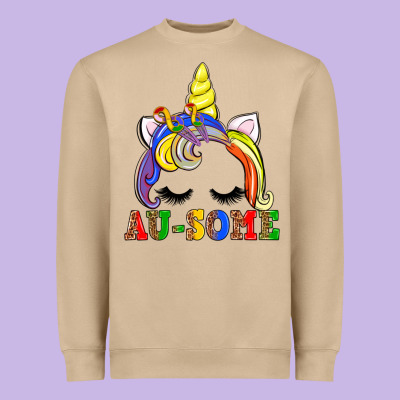 Autism Au Some  Unicorn Heavyweight Sweatshirt Designed By Adodesignshop