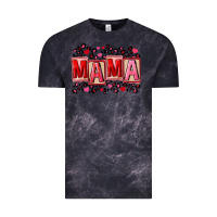 Cloud Black Pink leopard mama Vintage Tee - FaDigitalArtStudio