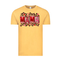 Vintage Mustard Pink leopard mama Vintage Tee - FaDigitalArtStudio