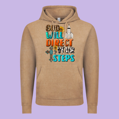 God Will Direct Your Steps Vintage Hoodie Designed By Bundleandbundleshop