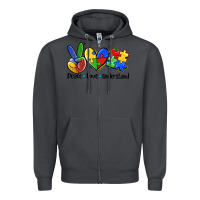 Smoke peace love  cure Zipper Hoodie - AdoDesignShop