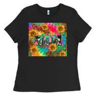Mom Rainbow Sunflower Ladies Tee | Teevron