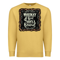 Antique Gold whiskey bent hell bound black Premium Sweatshirt - AdoDesignShop