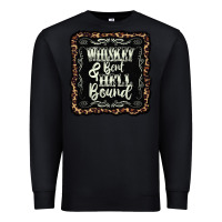 Black whiskey bent hell bound black Premium Sweatshirt - AdoDesignShop