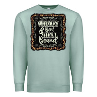 Seafoam whiskey bent hell bound black Premium Sweatshirt - AdoDesignShop