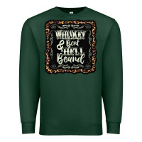 Sports Green whiskey bent hell bound black Premium Sweatshirt - AdoDesignShop