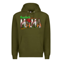 Army Green baseball mama Premium Hoodie - SublimationCraftShop