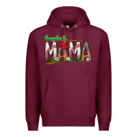 Burgundy baseball mama Premium Hoodie - SublimationCraftShop