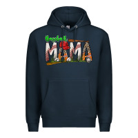 Navy baseball mama Premium Hoodie - SublimationCraftShop