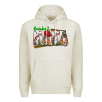 Oatmeal Heather baseball mama Premium Hoodie - SublimationCraftShop
