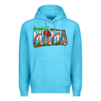 Ocean Blue baseball mama Premium Hoodie - SublimationCraftShop