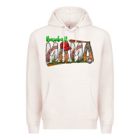 Pale Pink baseball mama Premium Hoodie - SublimationCraftShop