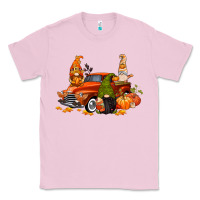 Bubblegum Pink fall gnome truck Classic Tee - CowGirlArtShop