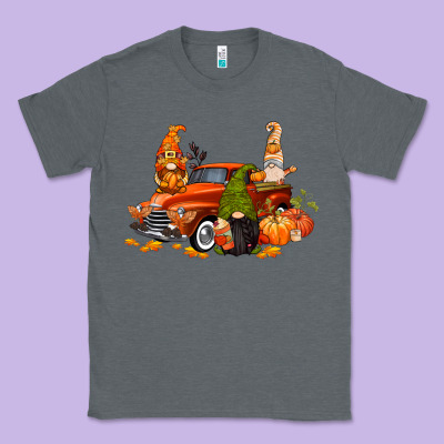 Fall Gnome Truck Classic Tee Designed By Cowgirlartshop