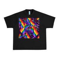 Black lgbt flag seamless pattern Urban Heavy Tee - FaDigitalArtStudio