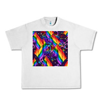 Lunar Rock lgbt flag seamless pattern Urban Heavy Tee - FaDigitalArtStudio