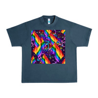 Midnight Navy lgbt flag seamless pattern Urban Heavy Tee - FaDigitalArtStudio