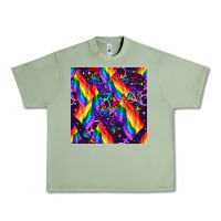 Oil Green lgbt flag seamless pattern Urban Heavy Tee - FaDigitalArtStudio