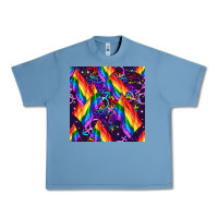 Pebble Blue lgbt flag seamless pattern Urban Heavy Tee - FaDigitalArtStudio