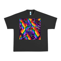 Pigment Black lgbt flag seamless pattern Urban Heavy Tee - FaDigitalArtStudio