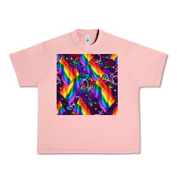 Salmon lgbt flag seamless pattern Urban Heavy Tee - FaDigitalArtStudio