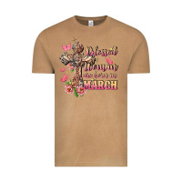 Vintage Camel Blessed women are born in March Vintage Tee - FaDigitalArtStudio