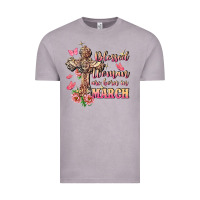 Vintage Zinc Blessed women are born in March Vintage Tee - FaDigitalArtStudio